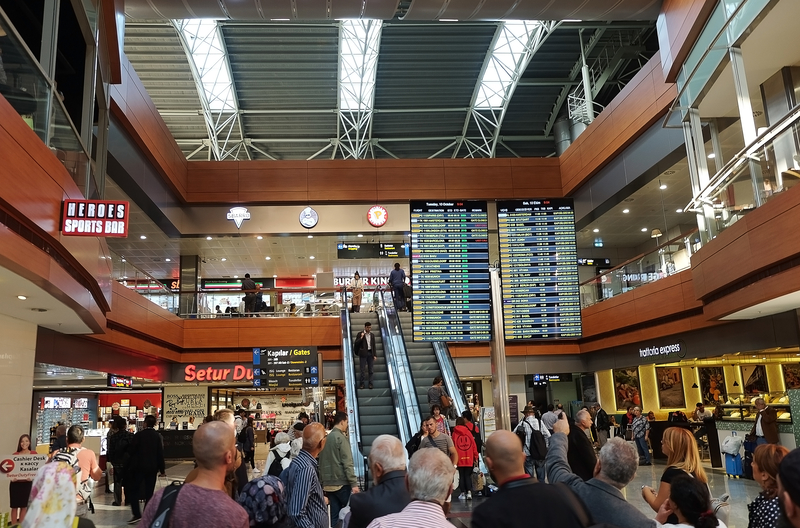 SAW Airport has two terminals. 